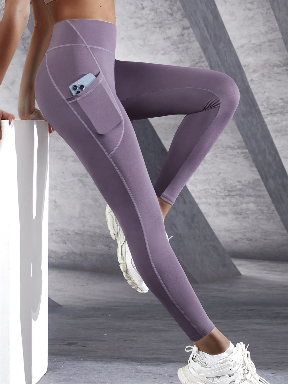 Leggings Deportivos para Mujer con Bolsillos – Cintura Alta para Yoga