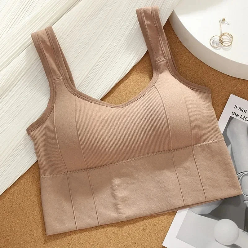 Top Deportivo Transpirable Sin Costuras para Mujer – Sujetador de Yoga y Gimnasio