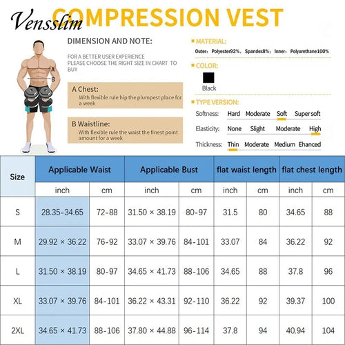 Chaleco Sauna para Hombre – Quema Grasa y Modelador Corporal para Entrenamiento