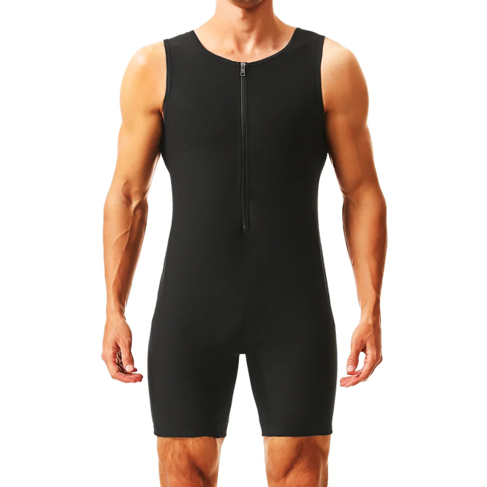 Mono Sauna para Hombre – Traje Sudoración para Gimnasio y Quema de Grasa