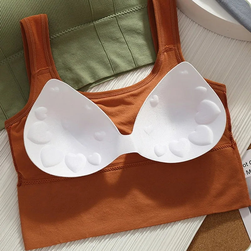 Top Deportivo Transpirable Sin Costuras para Mujer – Sujetador de Yoga y Gimnasio