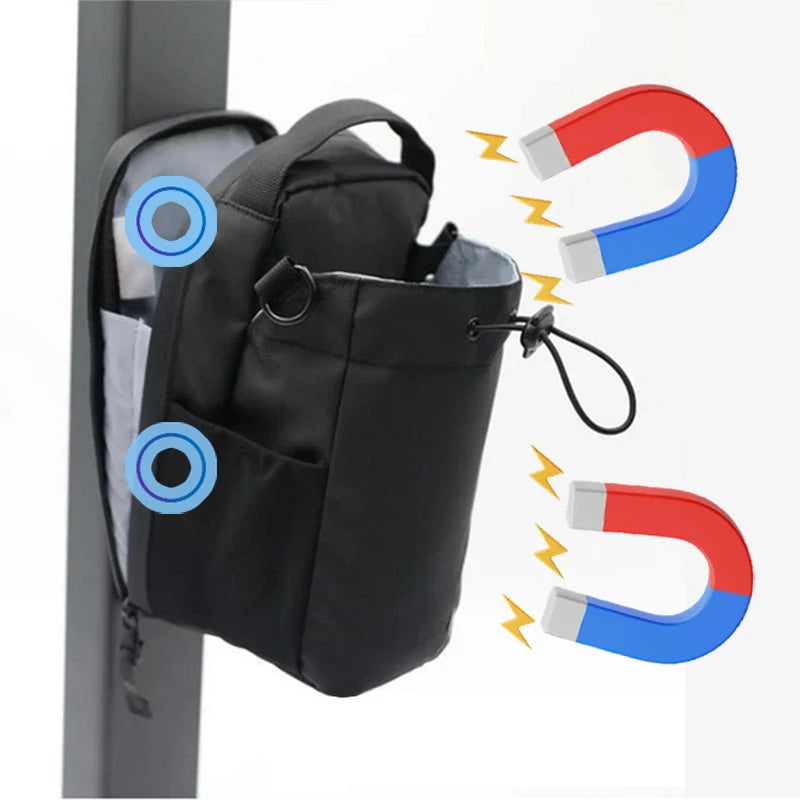 Bolsa Gym Magnética – Organizador con Bolsillo para Móvil y Botella