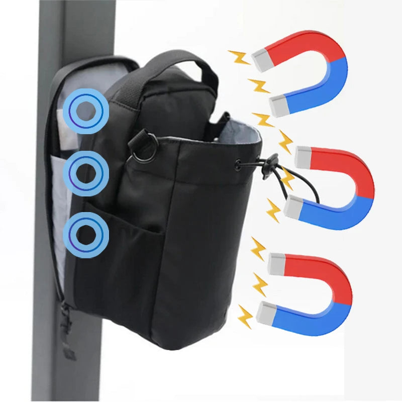 Bolsa Gym Magnética – Organizador con Bolsillo para Móvil y Botella