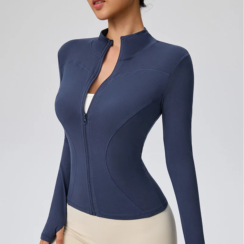 Chaqueta Deportiva de Secado Rápido para Mujer – Pilates y Running