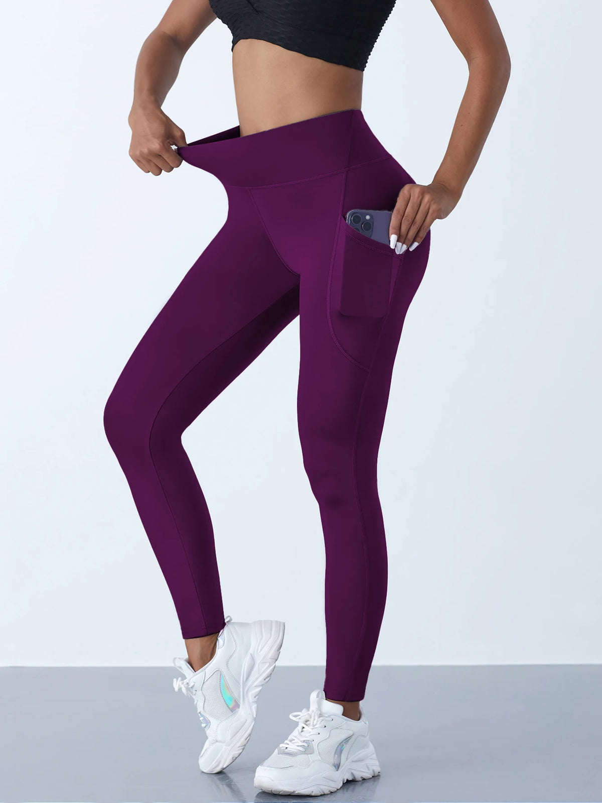 Leggings Deportivos para Mujer con Bolsillos – Cintura Alta para Yoga