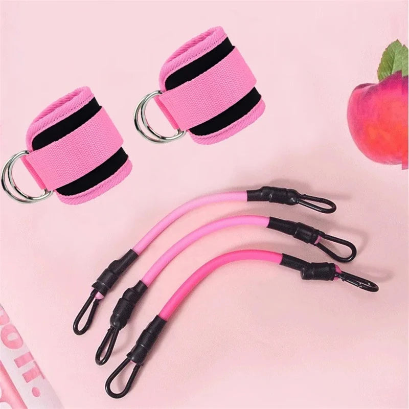 Set Bandas Elásticas con Tobilleras – Gimnasio en Casa