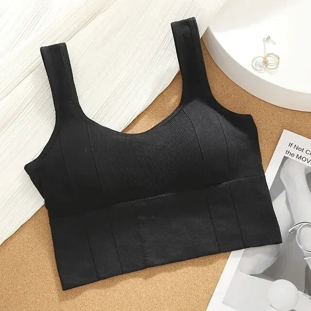 Top Deportivo Transpirable Sin Costuras para Mujer – Sujetador de Yoga y Gimnasio