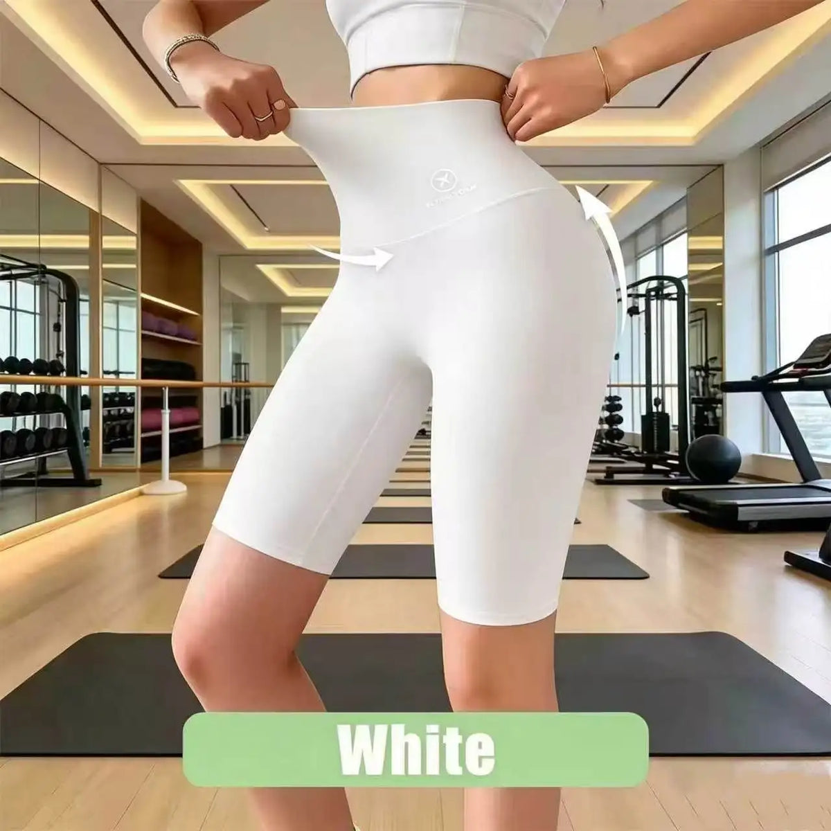 Shorts Deportivos de Cintura Alta para Mujer – Ciclismo, Running y Yoga