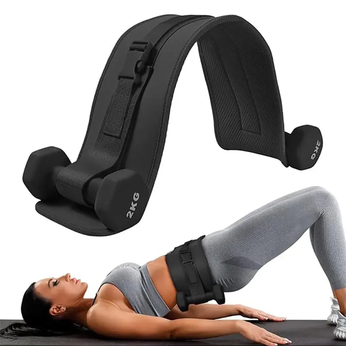 Cinturón con Peso Ajustable para Ejercicio en Casa – Fitness y Modelado de Glúteos