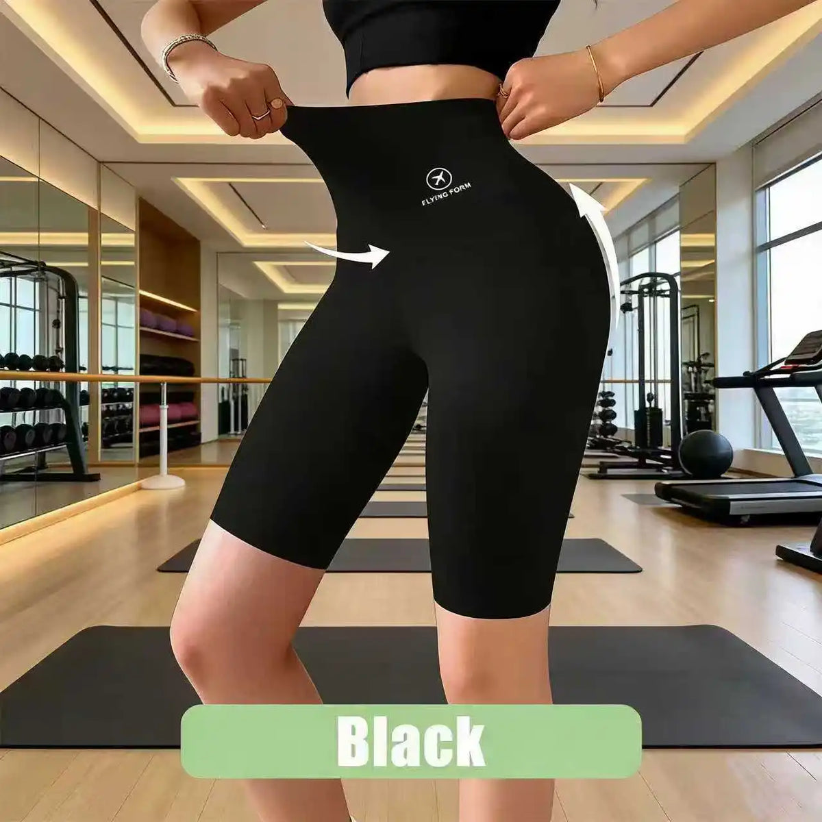 Shorts Deportivos de Cintura Alta para Mujer – Ciclismo, Running y Yoga