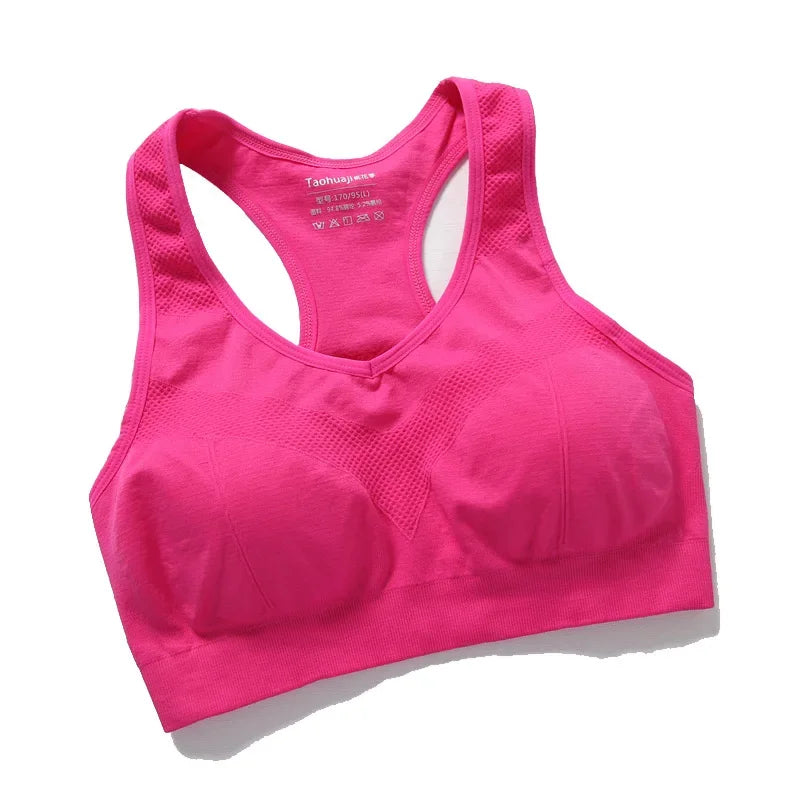 Sujetador deportivo de mujer con efecto push-up, top de fitness transpirable para correr