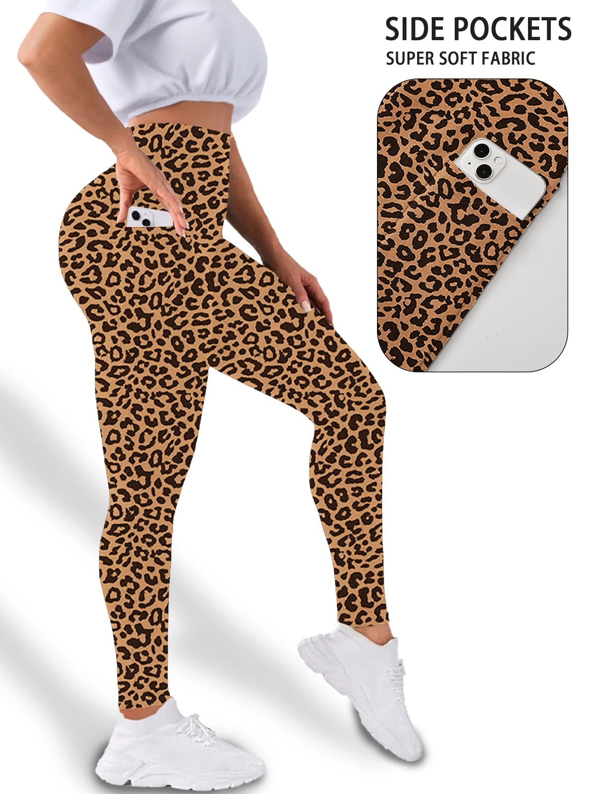 Leggings Suaves para Mujer con Bolsillos – Control de Abdomen para Yoga y Uso Diario