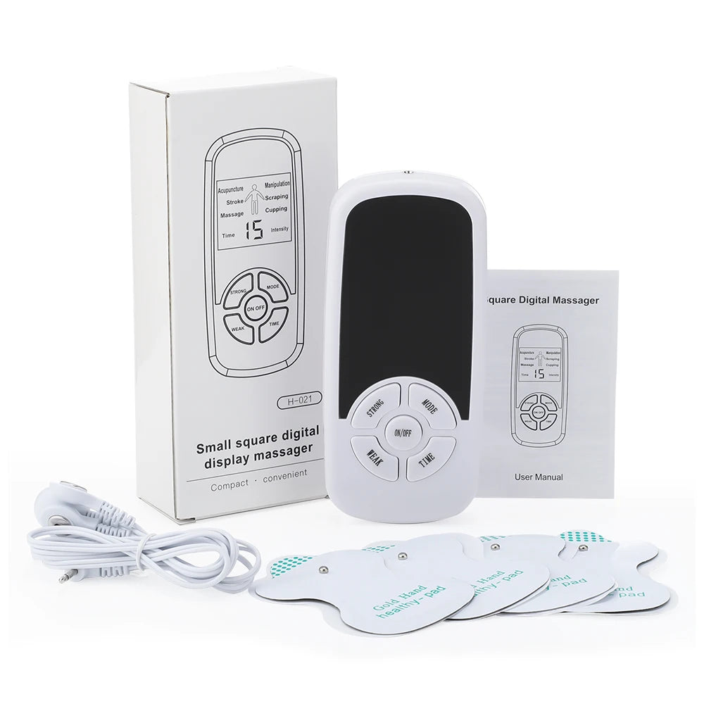 Estimulador Muscular Eléctrico EMS 6 Modos – Aparato TENS para Fisioterapia, Masaje Abdominal y Corporal