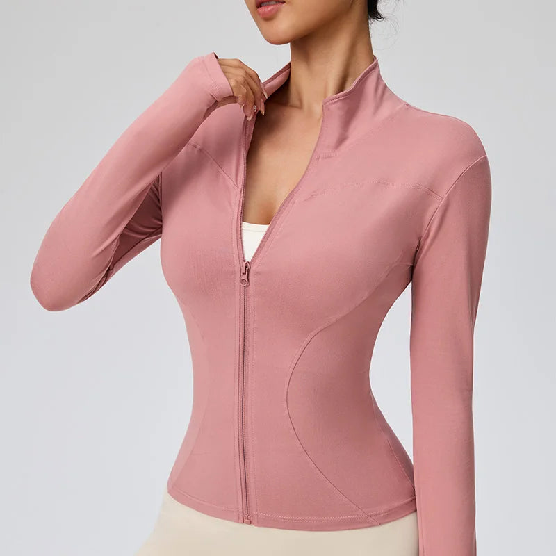 Chaqueta Deportiva de Secado Rápido para Mujer – Pilates y Running