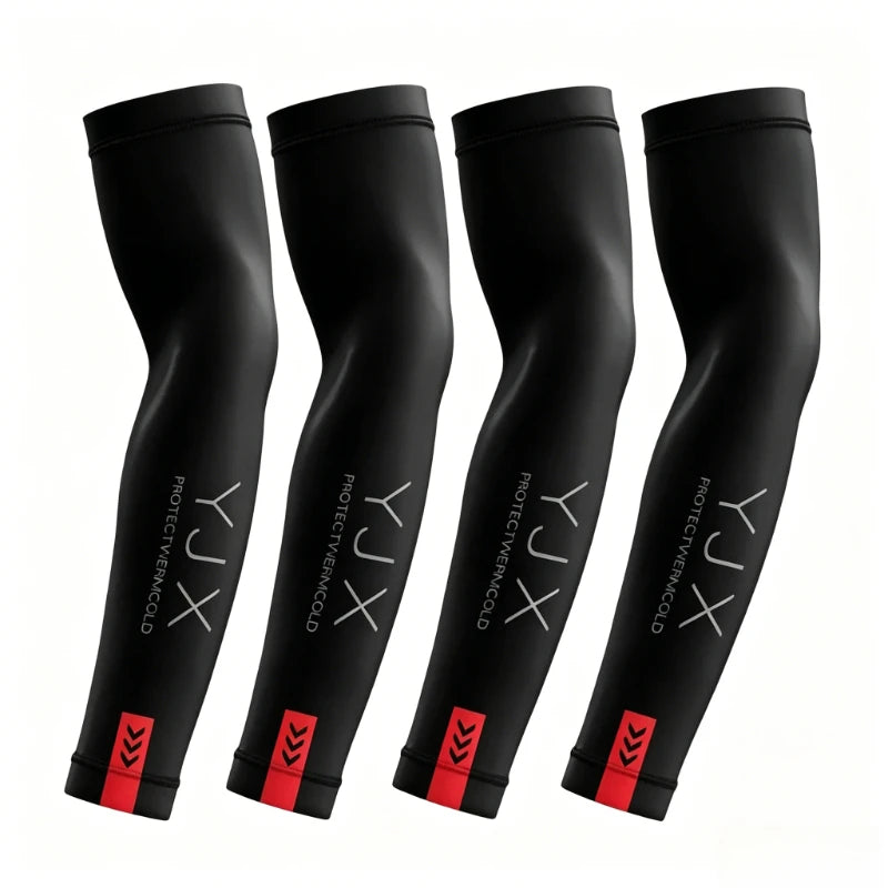 1Pair Summer Arm Sleeves for Running Outdoor Cycling Driving Breathable Ice Silk Elastic Sun Protection Men Women Arm Cover