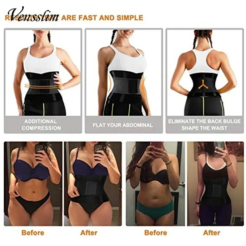 Faja Sauna para Mujer – Cinturón Reductor de Abdomen y Modelador Corporal