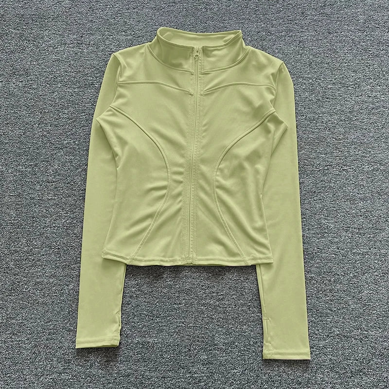 Chaqueta Deportiva Mujer – Manga Larga para Gym y Yoga
