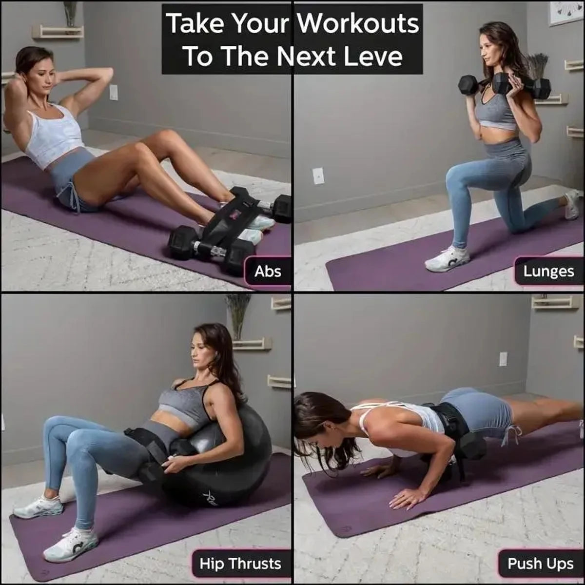 Cinturón con Peso Ajustable para Ejercicio en Casa – Fitness y Modelado de Glúteos