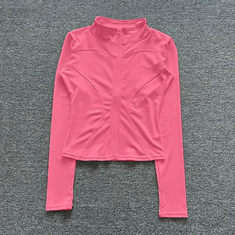 Chaqueta Deportiva Mujer – Manga Larga para Gym y Yoga
