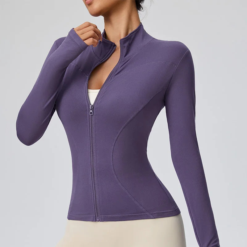 Chaqueta Deportiva de Secado Rápido para Mujer – Pilates y Running