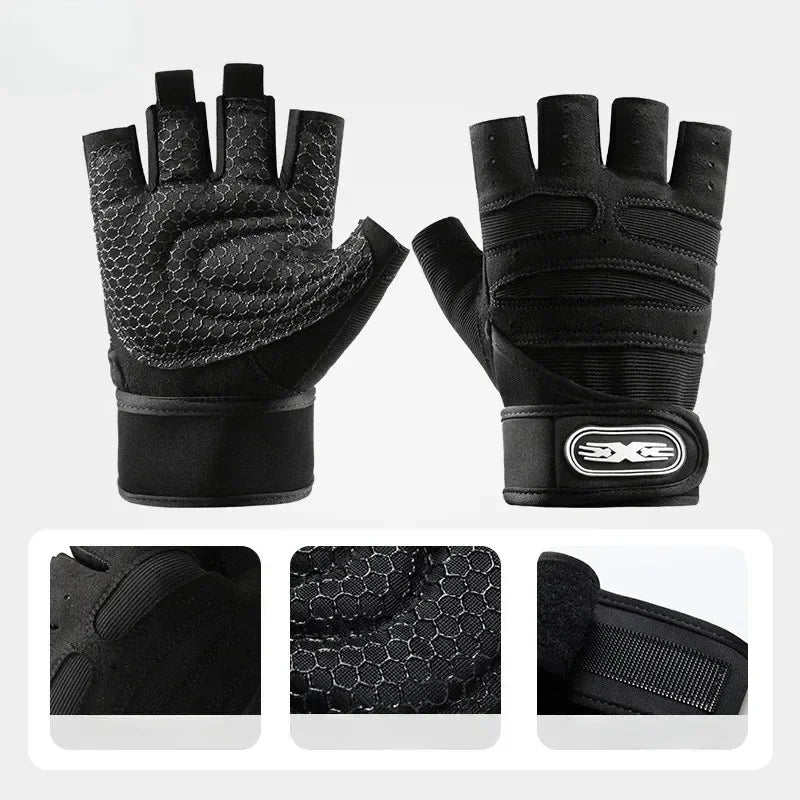 Guantes Deportivos Sin Dedos para Hombre y Mujer – Gimnasio Ciclismo Senderismo Boxeo