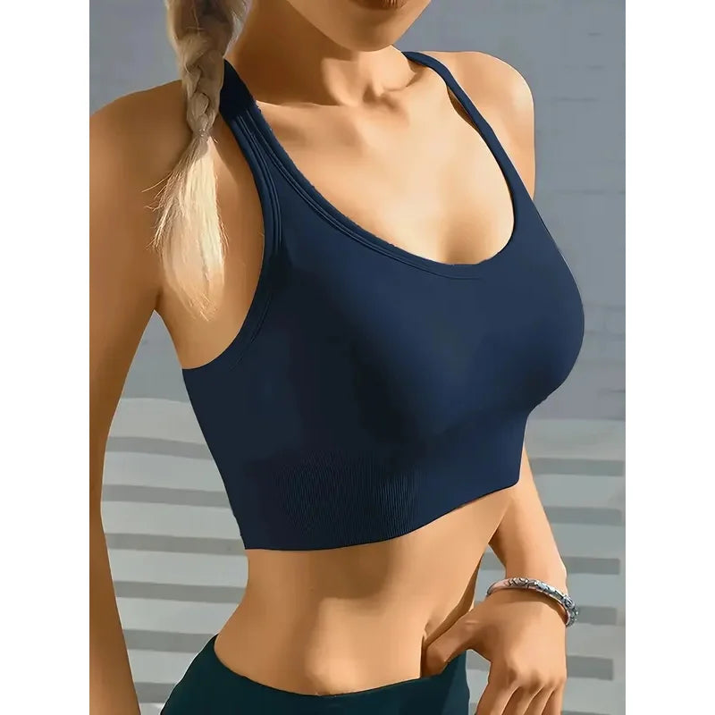 Top Deportivo Sin Costuras – Sujetador Push Up Transpirable