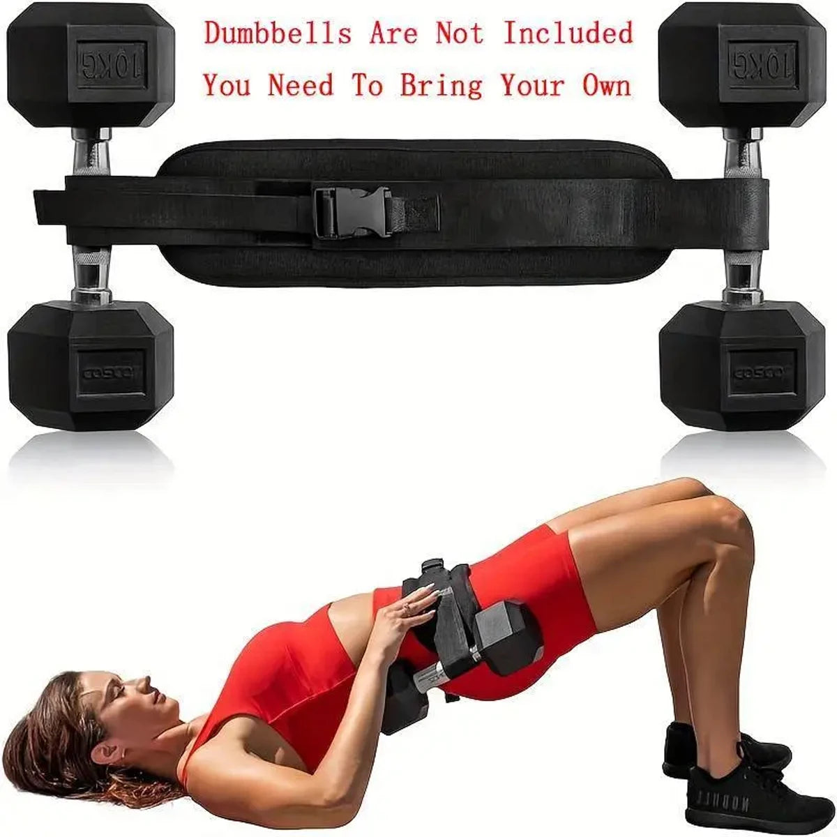 Cinturón con Peso Ajustable para Ejercicio en Casa – Fitness y Modelado de Glúteos