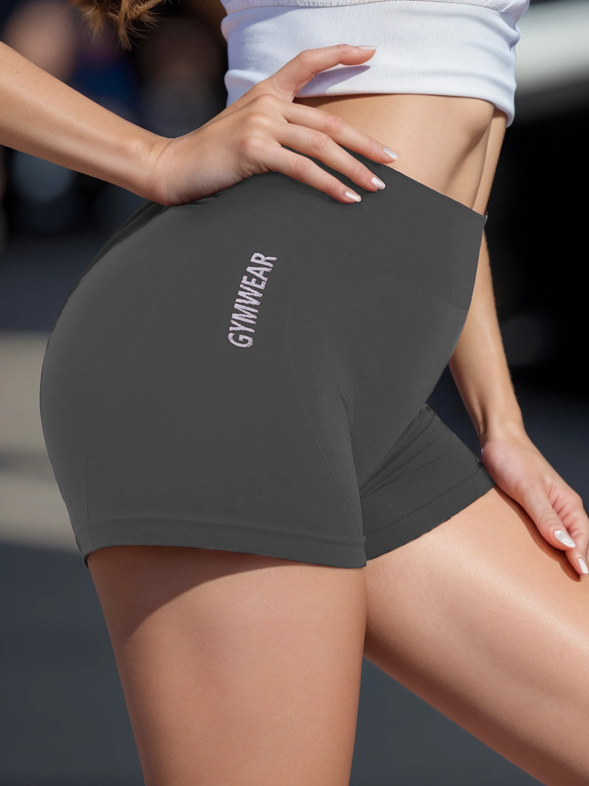 Short Deportivo de mujer de Cintura Alta-Idial para Fitness, Yoga y Ciclismo