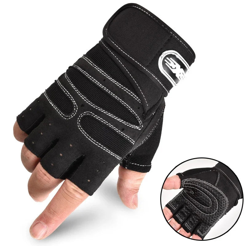 Guantes Deportivos Sin Dedos para Hombre y Mujer – Gimnasio Ciclismo Senderismo Boxeo