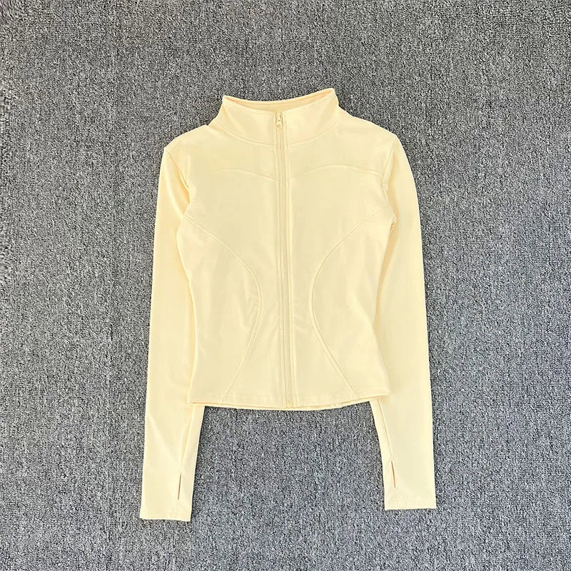 Chaqueta Deportiva Mujer – Manga Larga para Gym y Yoga