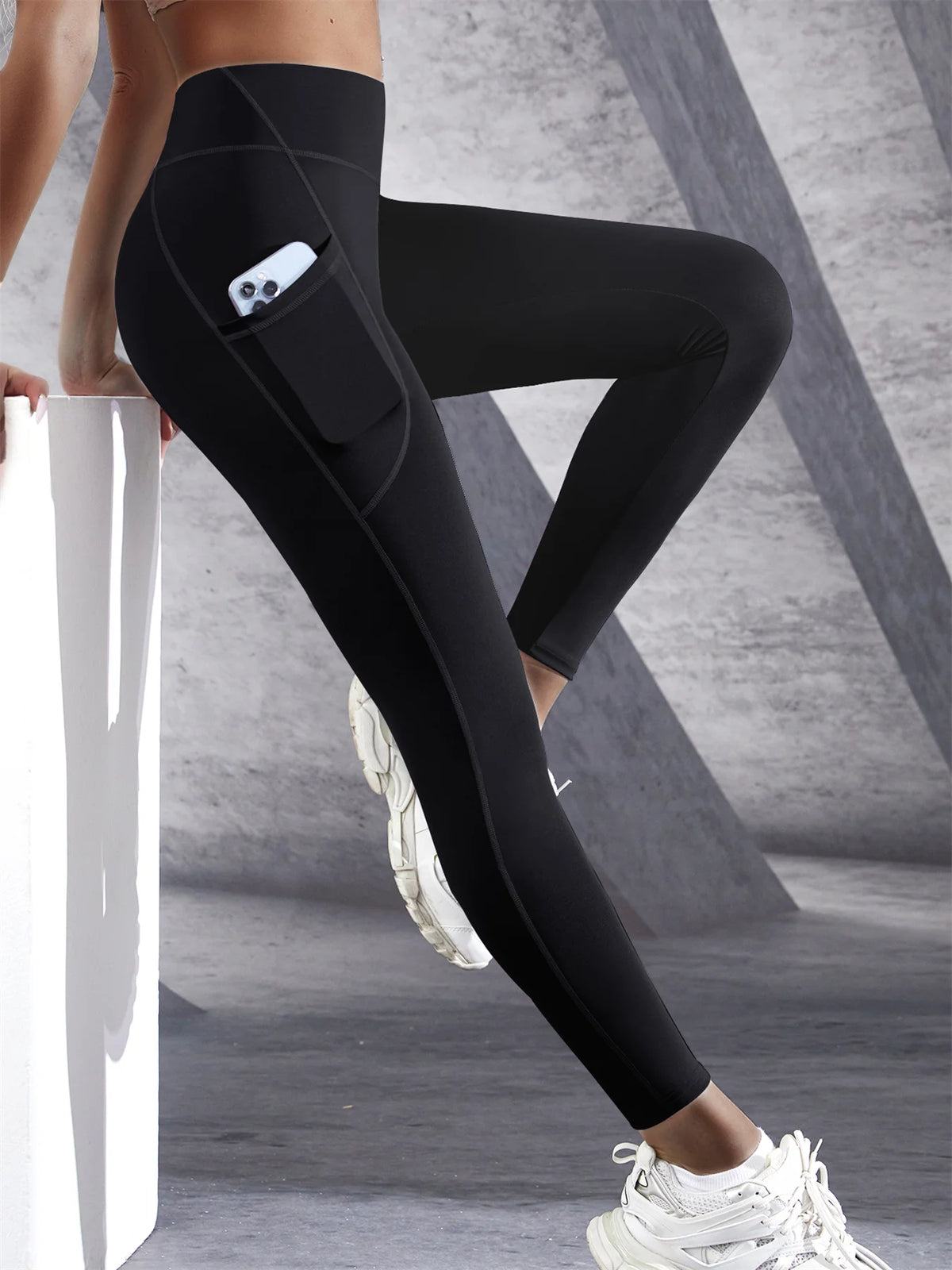 Leggings Deportivos para Mujer con Bolsillos – Cintura Alta para Yoga