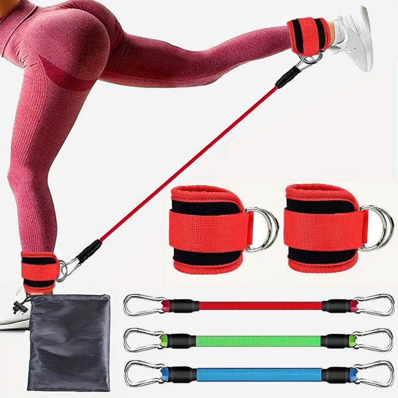 Set Bandas Elásticas con Tobilleras – Gimnasio en Casa