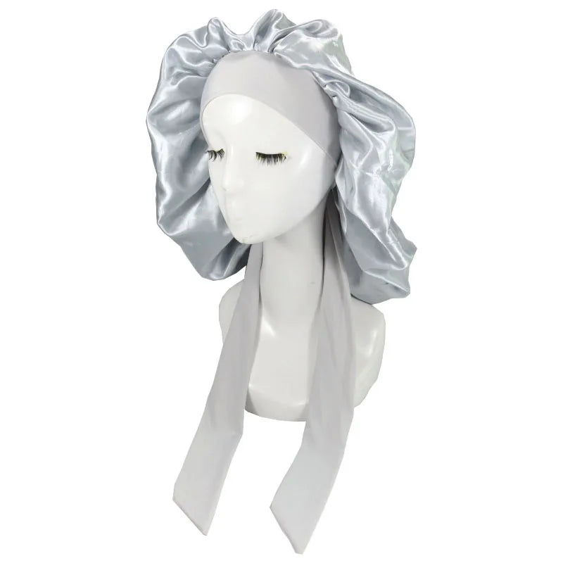 Gorro de Dormir de Satén – Cuidado del Cabello Mientras Duermes