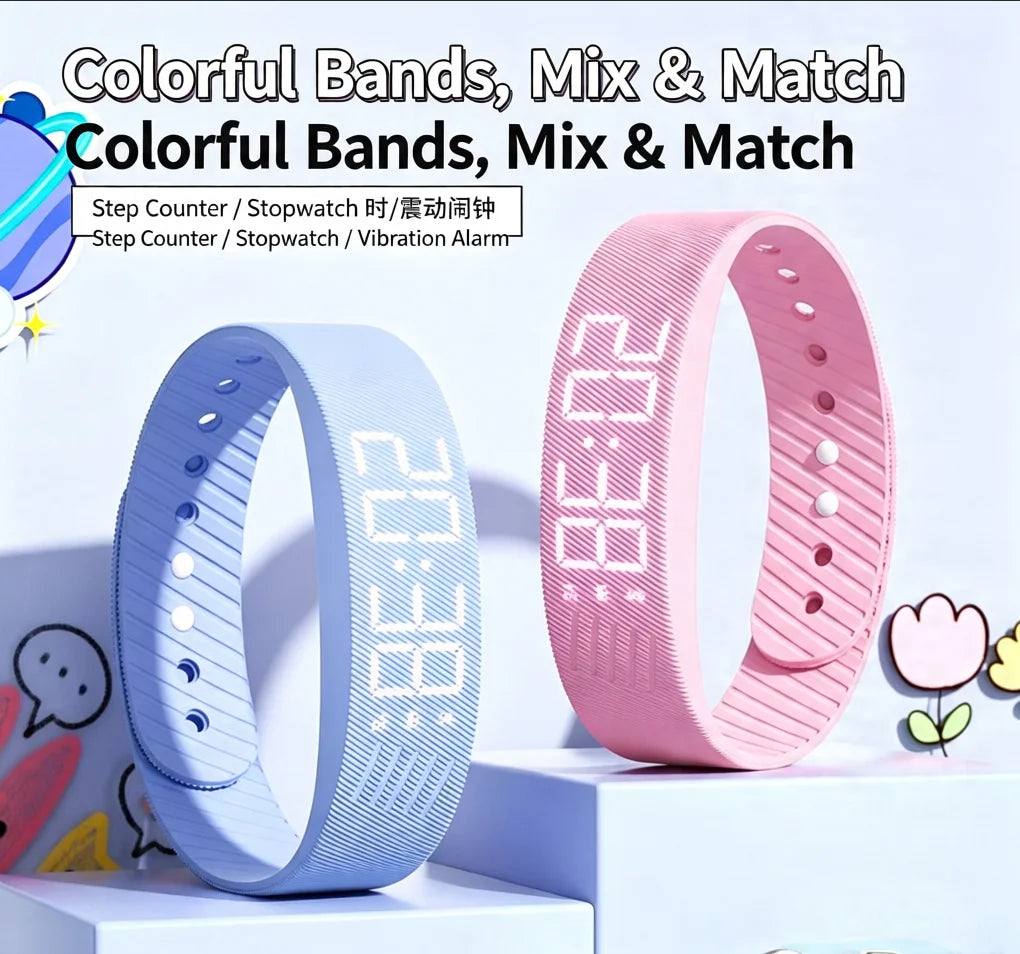 Pulsera Podómetro Inteligente – Contador de Pasos y Actividad