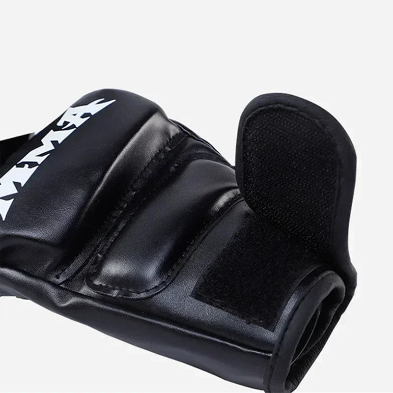 Guantes de Boxeo Profesionales de Medio Dedo – Entrenamiento UFC Sanda Saco de Boxeo