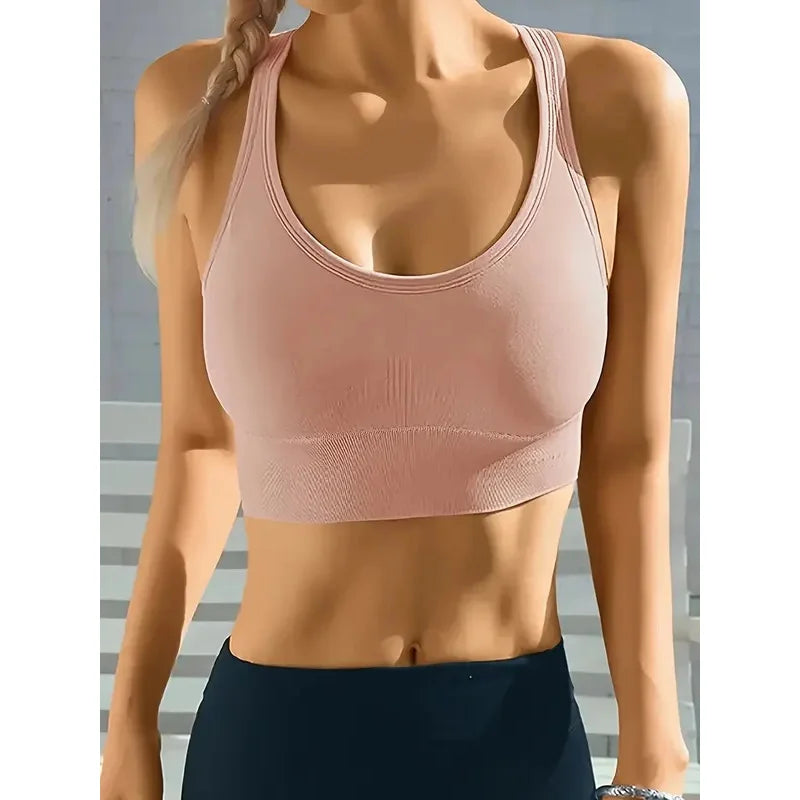 Top Deportivo Sin Costuras – Sujetador Push Up Transpirable