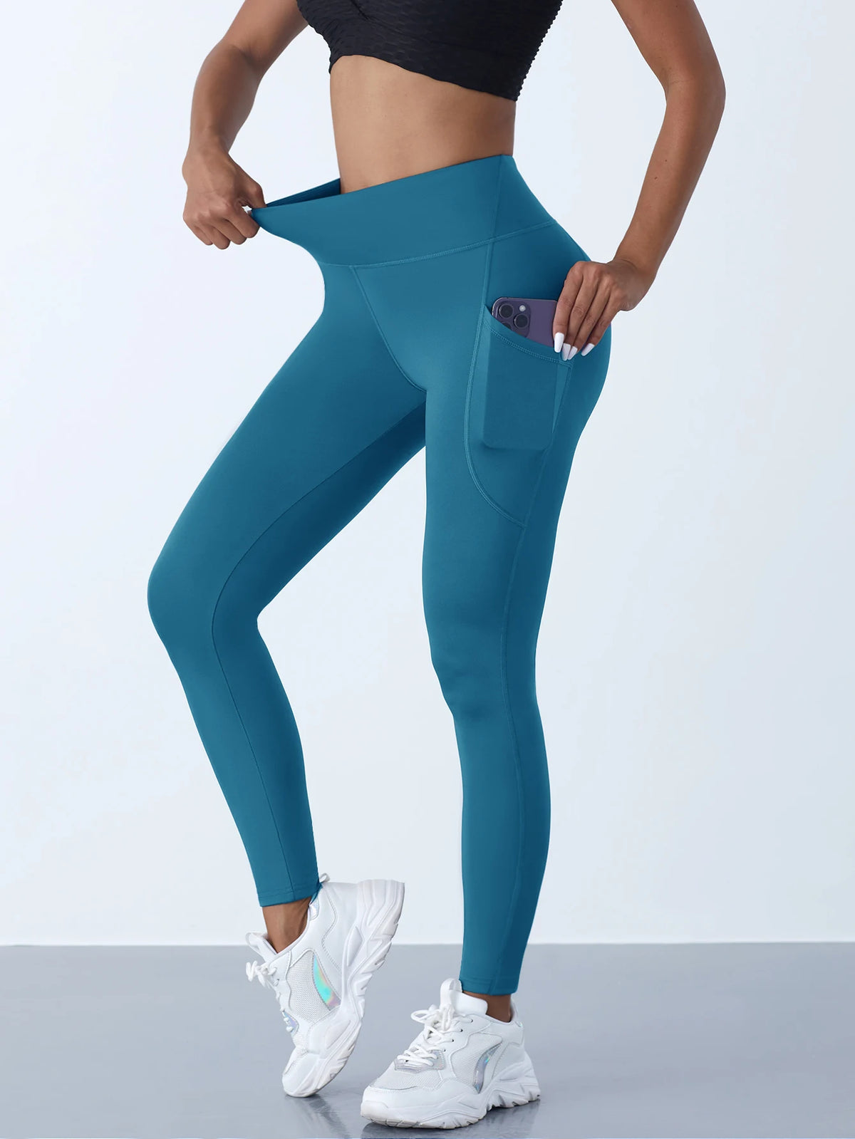 Leggings Deportivos para Mujer con Bolsillos – Cintura Alta para Yoga
