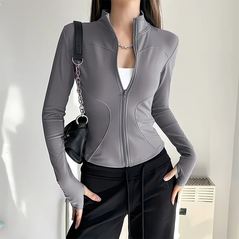 Chaqueta Deportiva de Secado Rápido para Mujer – Pilates y Running
