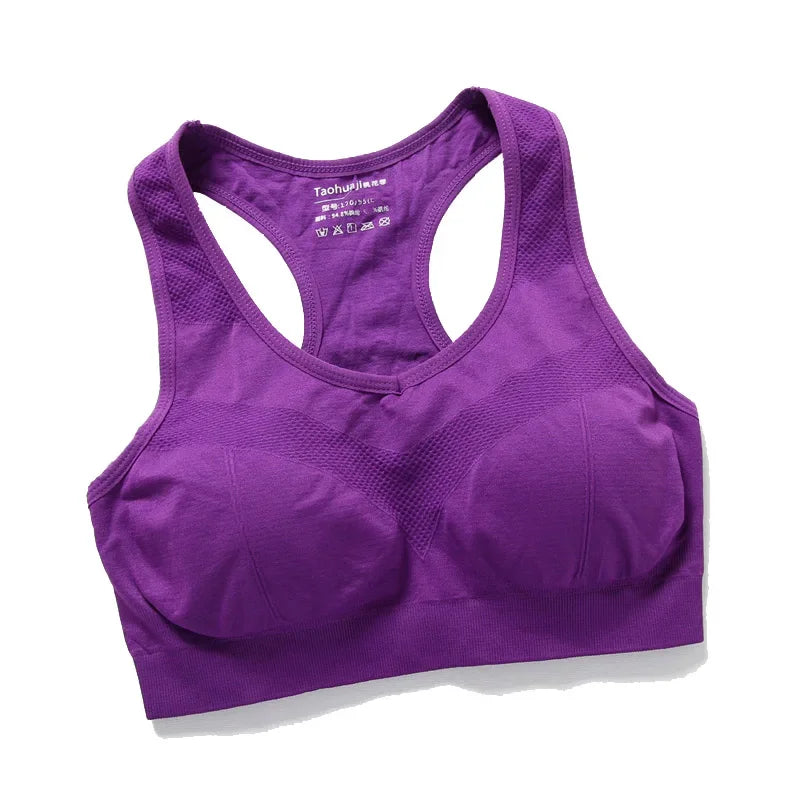Sujetador deportivo de mujer con efecto push-up, top de fitness transpirable para correr