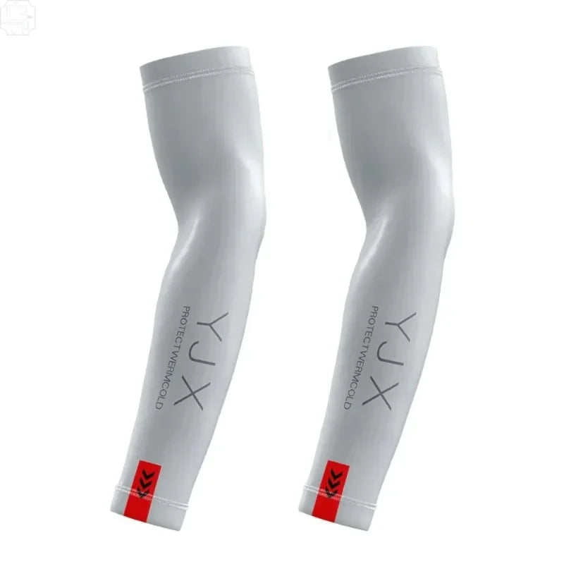 1Pair Summer Arm Sleeves for Running Outdoor Cycling Driving Breathable Ice Silk Elastic Sun Protection Men Women Arm Cover