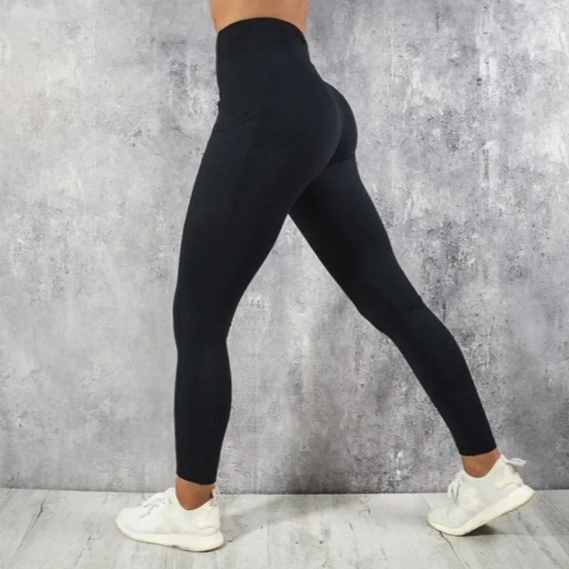 Legging Yoga Cintura Alta con Bolsillo – Moldeador