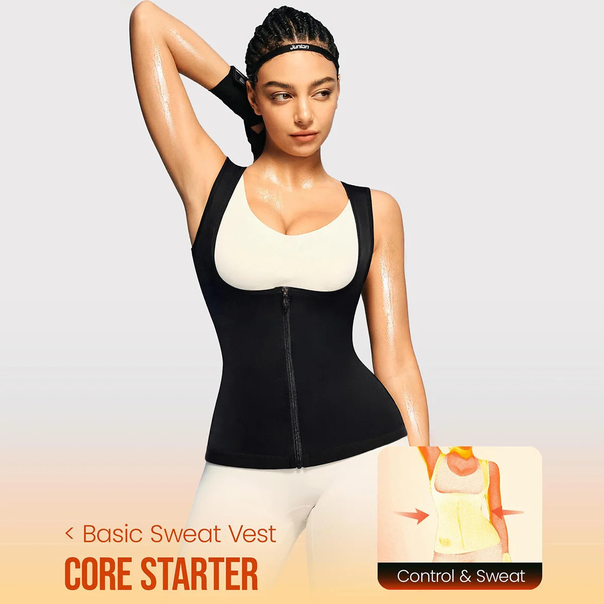 Chaleco Sauna para Mujer – Camiseta Reductora con Compresión para Quemar Grasa