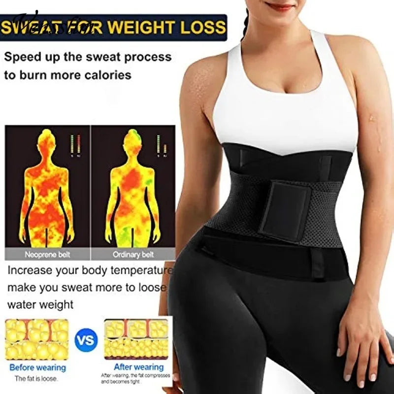Faja Sauna para Mujer – Cinturón Reductor de Abdomen y Modelador Corporal