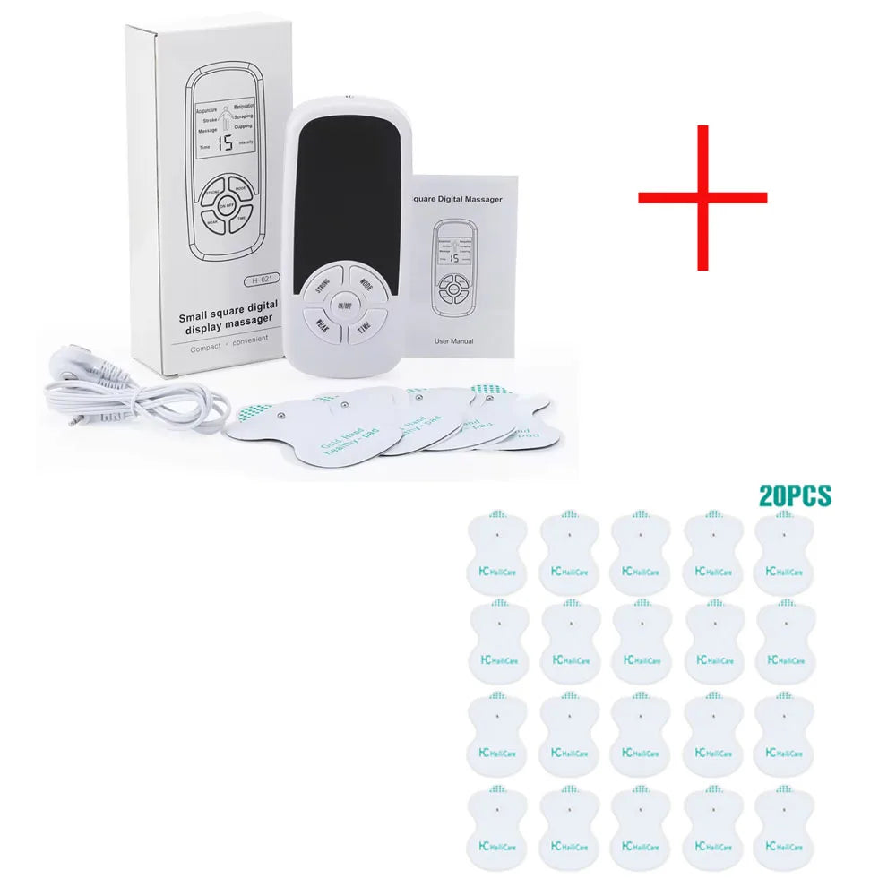 Estimulador Muscular Eléctrico EMS 6 Modos – Aparato TENS para Fisioterapia, Masaje Abdominal y Corporal