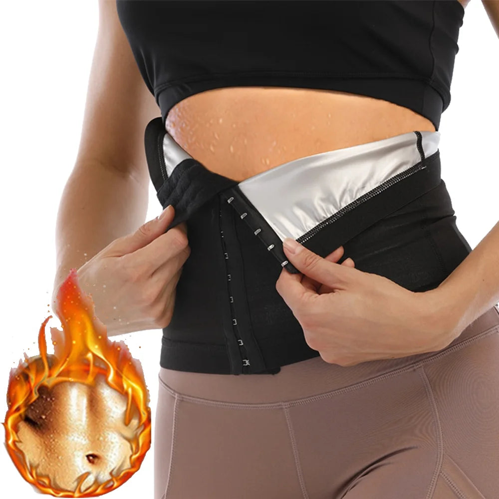 Cinturón Reductor Sauna para Mujer – Quema Grasa y Moldea la Cintura