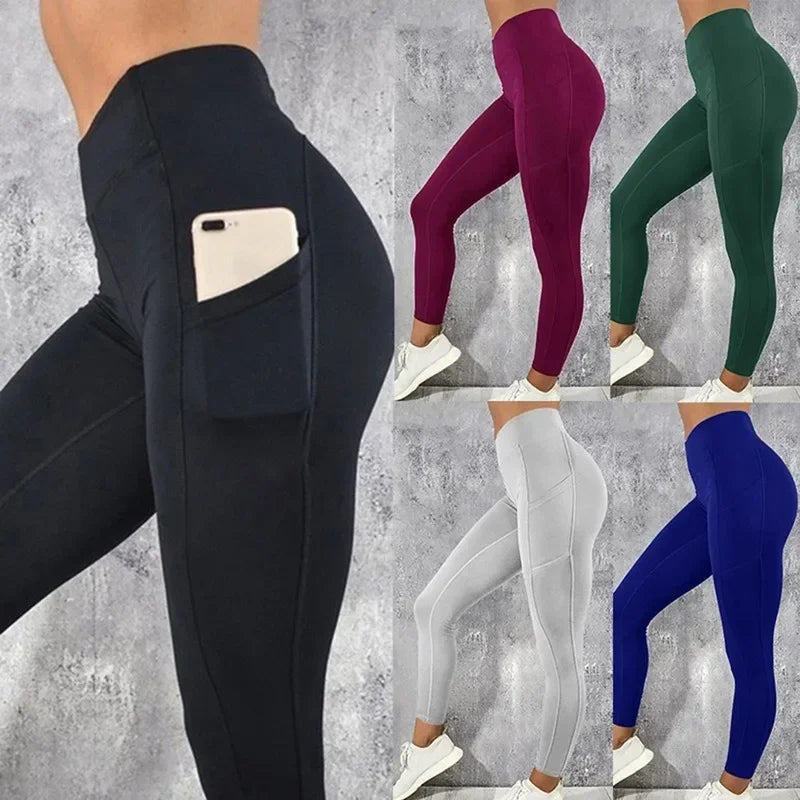 Legging Yoga Cintura Alta con Bolsillo – Moldeador