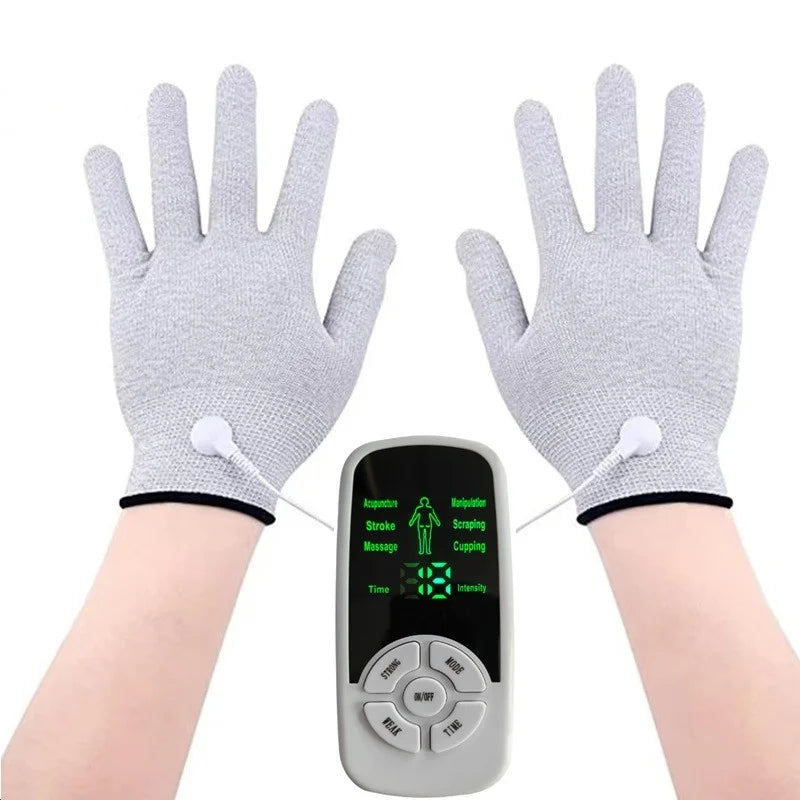 Estimulador Muscular Eléctrico EMS 6 Modos – Aparato TENS para Fisioterapia, Masaje Abdominal y Corporal